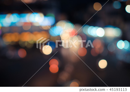 Defocus or out of focus traffic in night Defocus or out of focus traffic in night 45193113