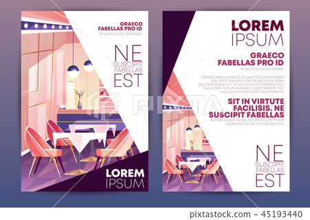 Restaurant promo poster carton vector template Restaurant promo poster carton vector template 45193440