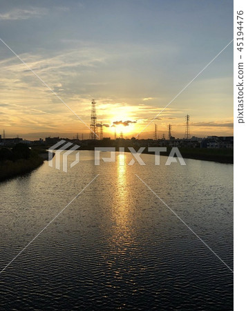 Twilight river pattern Twilight river pattern 45194476