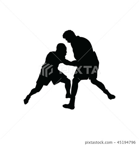 Boxing silhouette Boxing silhouette 45194796