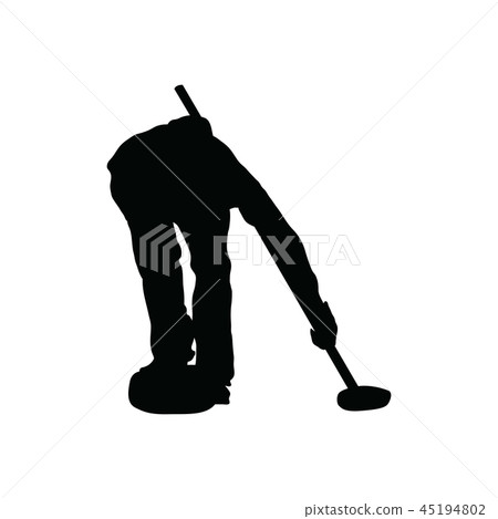 Curling silhouette 45194802
