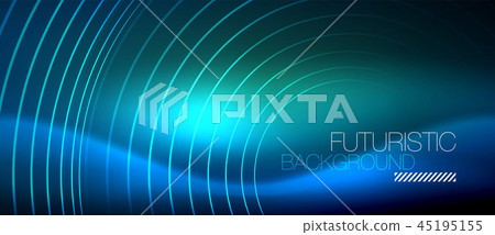 Neon glowing circles background Neon glowing circles background 45195155