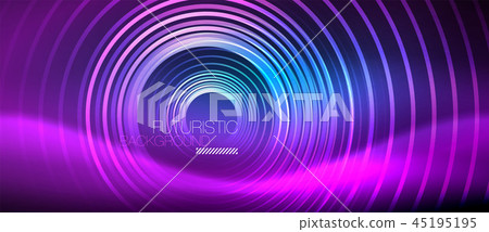 Neon glowing circles background Neon glowing circles background 45195195