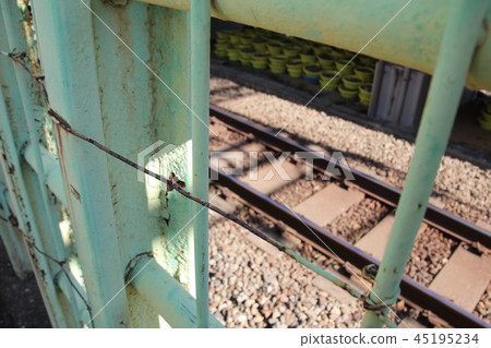 Railroad crossing fence Railroad crossing fence 45195234