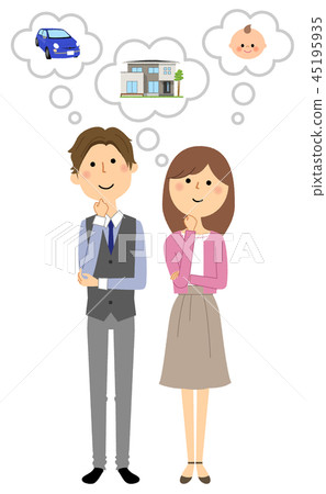 Young couple life plan 45195935