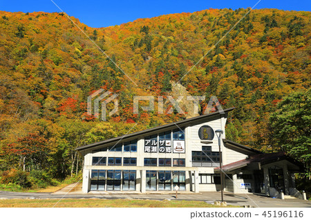 Alza Oze Township and the Autumn Leaves in the Back Mountain Fukushima Ebi-mura, Fukushima Prefecture 45196116