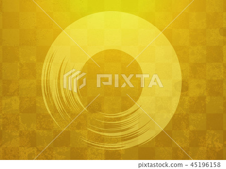 Painted with gold leaf checkered pattern (Japanese material) 45196158