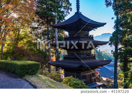 (Nagano Prefecture) National Treasure Daihoji Triple Tower 45197220