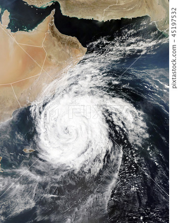 Cyclones Luban and Titli, Indian Ocean. Elements of this image furnished by NASA 45197532