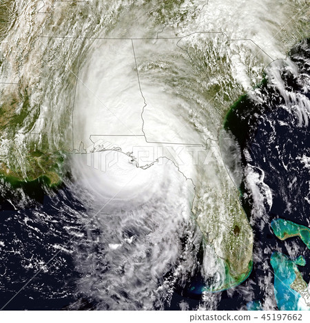 Hurricane Michael near Florida. Elements of this image are furnished by NASA Hurricane Michael near Florida. Elements of this image are furnished by NASA 45197662