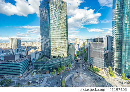 名古屋車站廣場都市風景 名古屋車站廣場都市風景 45197893