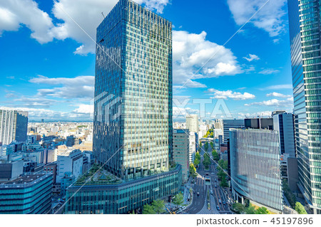 名古屋車站廣場都市風景 45197896