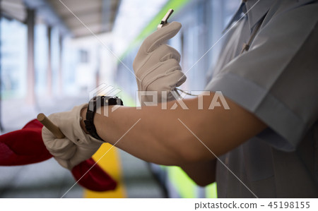 Station image (station facilities and trains created for photography) 45198155