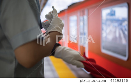 Station image (station facilities and trains created for photography) 45198156