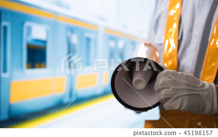 車站圖像(為攝影而設的車站設施和火車) 車站圖像(為攝影而設的車站設施和火車) 45198157