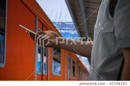 Station image (station facilities and trains created for photography) 45198183