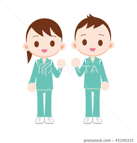 Two school-designed green gym clothes 45200325