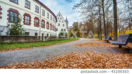 In the castle park of Meiningen Thuringia Germany In the castle park of Meiningen Thuringia Germany 45200383