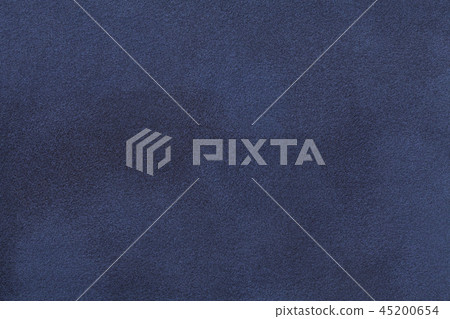 Navy blue matt suede fabric closeup Velvet texture Navy blue matt suede fabric closeup Velvet texture 45200654