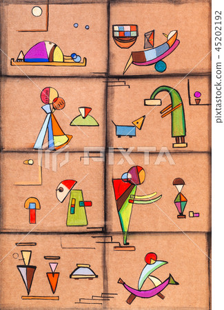 abstract picture, floors with tenants abstract picture, floors with tenants 45202192