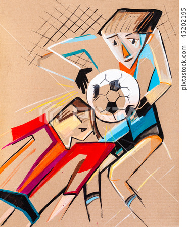The dangerous position at football gate The dangerous position at football gate 45202195