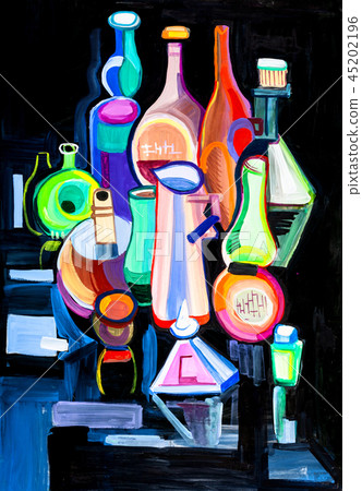 still life with bottles still life with bottles 45202196