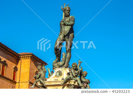 Fountain Nepun in the center of Bologna. Fountain Nepun in the center of Bologna. 45203223