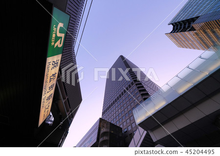 日本的東京都市風景我看Hamamatsucho站(北口)等。 日本的東京都市風景我看Hamamatsucho站(北口)等。 45204495