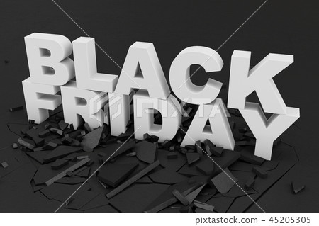 Black Friday, sale message for shop. Business shopping store banner for Black Friday. Black Friday 45205305