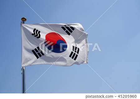 Taegeukgi fluttering in the wind Taegeukgi fluttering in the wind 45205960