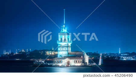 Maiden Tower in Bosphorus strait Istanbul, Turkey 45206490