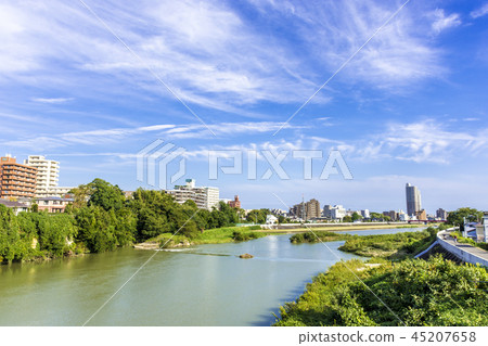 Sendai City See the Hirose River from near Ehime Bridge Sendai City See the Hirose River from near Ehime Bridge 45207658
