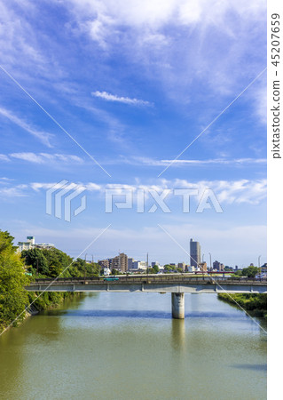 Sendai City See the Hirose River from near Ehime Bridge 45207659