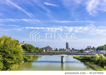 Sendai City See the Hirose River from near Ehime Bridge 45207660