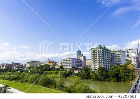 Sendai City See the Hirose River from near Ehime Bridge 45207661