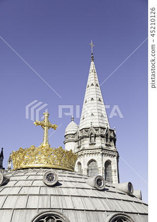 Tower and cross Lourdes Church 45210126