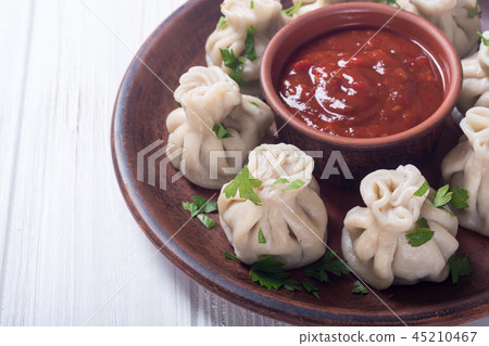 Georgian dumplings khinkali Georgian dumplings khinkali 45210467