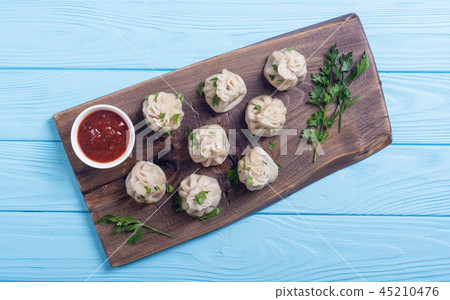 Georgian dumplings khinkali Georgian dumplings khinkali 45210476