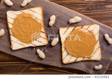 Peanut butter sandwiches 45210481