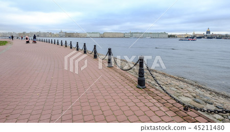 River scenery in St. Petersburg, Russia 45211480