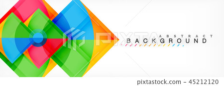 Triangles and circle geometric background 45212120