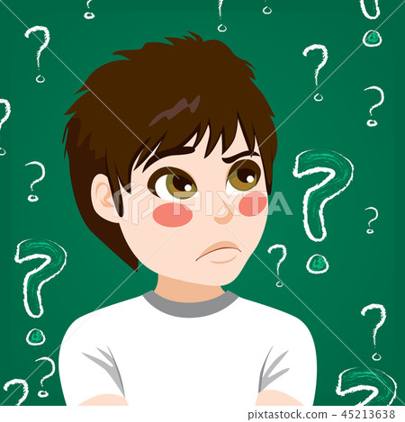 Teenager Boy Doubting 45213638