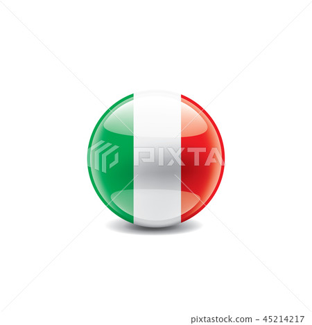 Italy flag, vector illustration on a white background. 45214217