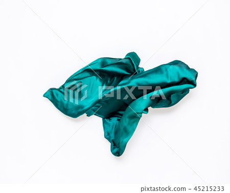 abstract teal fabric in motion 45215233