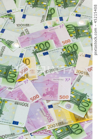 assorted euro banknotes background assorted euro banknotes background 45215408