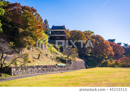 《長野縣》上田城跡公園南塔秋葉 45215513