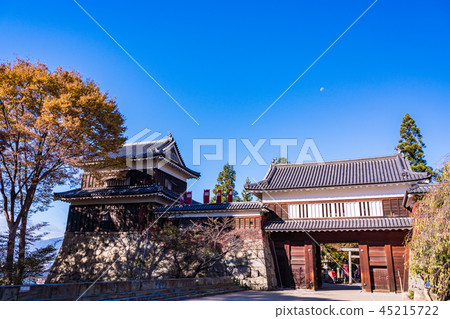 《Nagano Prefecture》Ueda Castle Ruins Park South Tower/Azuma Torakoguchi Tower Gate Autumn 45215722