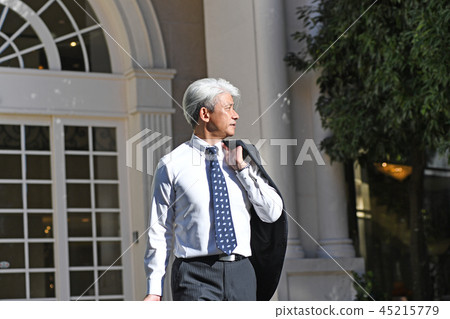 Business trip hotel entrance businessman romance gray Business trip hotel entrance businessman romance gray 45215779