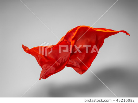 abstract orange fabric in motion 45216082