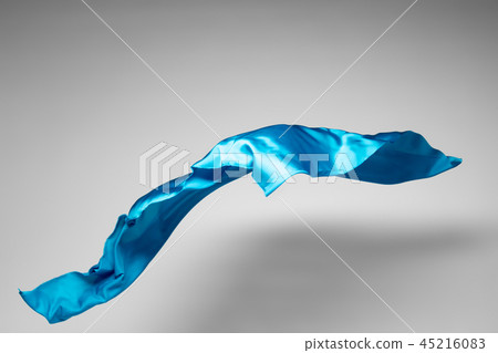 abstract teal fabric in motion 45216083